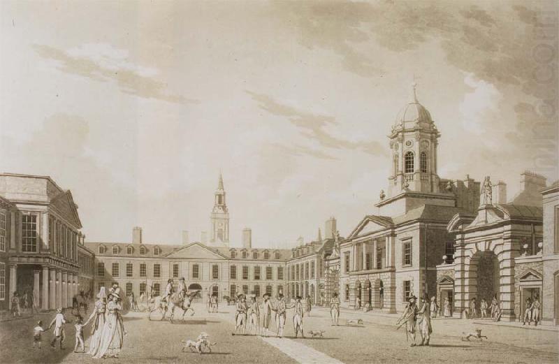 Dublin Castle in the 1790s,seat fo the Viceroy and hub of Briish Power, Thomas Pakenham